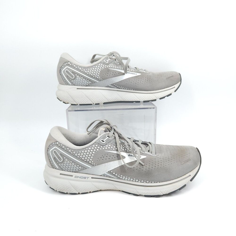 Brooks Ghost 14 Shoes Womens Size 11.5 Gray Mesh Running Sneakers 1203561B089